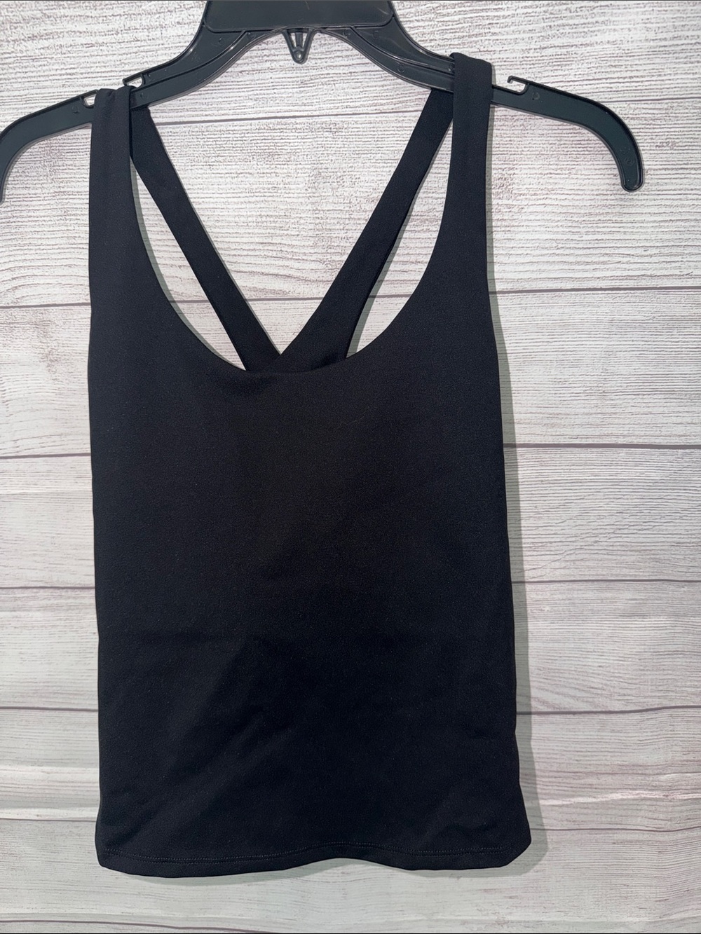 SPANX Black Cross-Back Tank Top